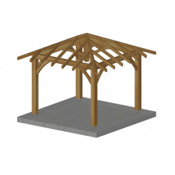 Carbet de jardin en bois...