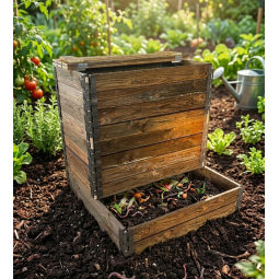 Composteur en bois 500L -...