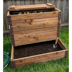 Composteur en bois 400L -...