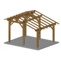 Abri de jardin en bois -...