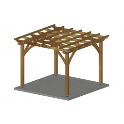 Pergola avec bras cintrés...